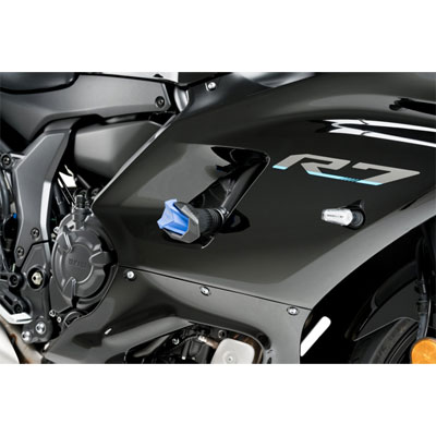 Motorfiets Voor YAMAHA YZF-R7 YZF R7 2021 Achter Vooras Vork Crash Slider YZFR7 2022 Wiel Protector POM CNC Accessoires (Color : zwart
